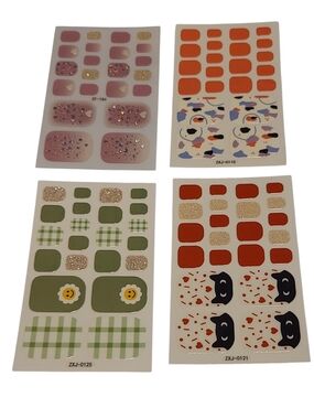 Peel-and-Stick Nail Wraps 4 Sets #5